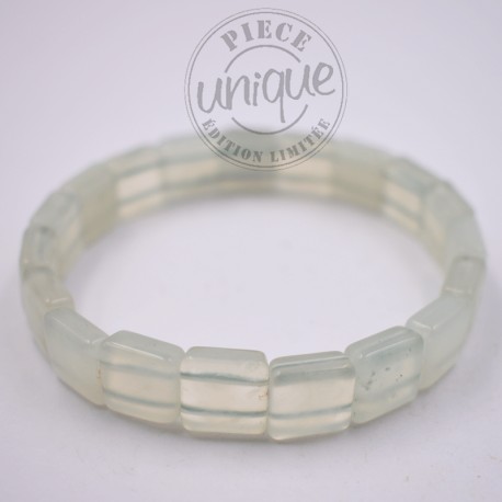 Pulsera Jade perlas cuadradas 10mm