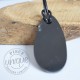 Pendentif Shungite cristal goute + cordon