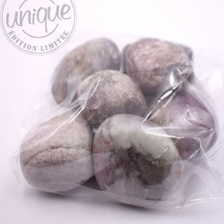 Lepidolita piedras rodadas grandes 250g