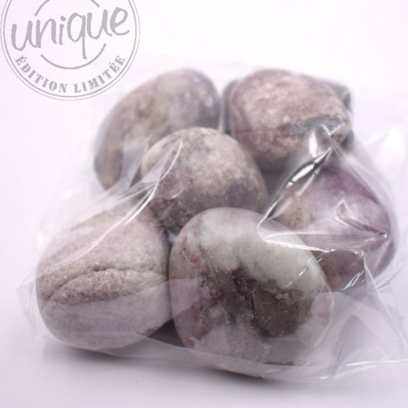 Lépidolite grandes pierres roulées par 250g