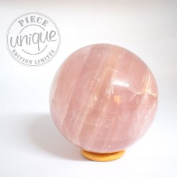 Quartz rose sphère 1