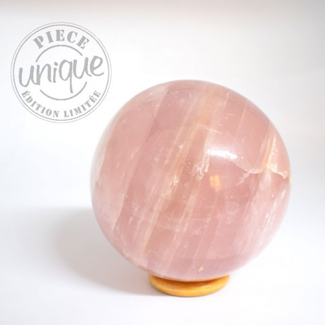 Quartz rose sphère 1