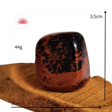 Obsidienne Acajou pierre roulée 7