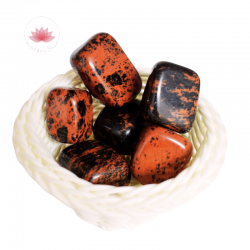 Obsidienne Acajou grandes pierres roulées par 250g