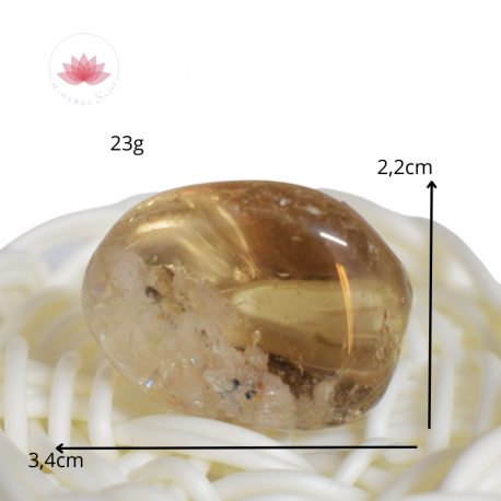 Quartz fumé pierre roulée 2