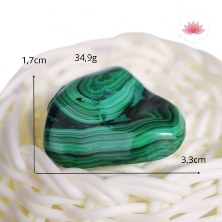 Malachite pierre roulée 1