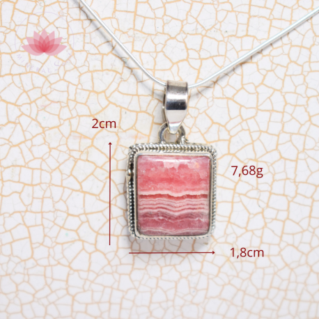 Rhodochrosite Pendentif  5