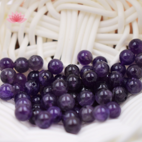 Améthyste naturelle perles 6mm prix dégressifs