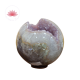 Amatista esfera con cristalizaciones