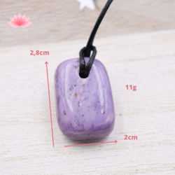 Charoïte pendentif avec cordon 1