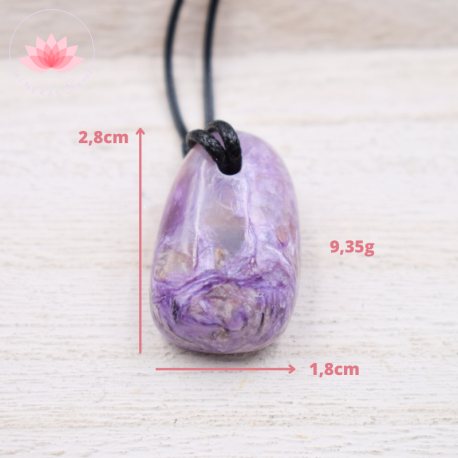 Charoïte pendentif avec cordon 2