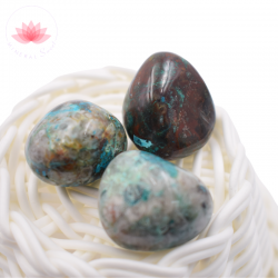 Chrysocolle lot pierres roulées 2