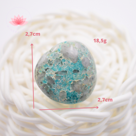 Chrysocolle pierre roulée 2