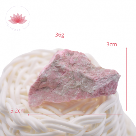 Thulite petite pierre brute 7