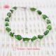 Bracelet  perles irregulières Diopside et argent 1