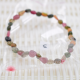 Bracelet Tourmaline multicolore perle nugget 6