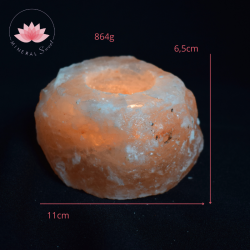 Portebougie en sel de l'Himalaya 4