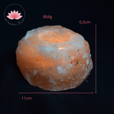 Portebougie en sel de l'Himalaya 4