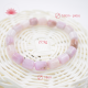Kunzita pulsera perlas cilíndricas 1