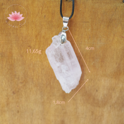 Kunzite brute pendentif 1