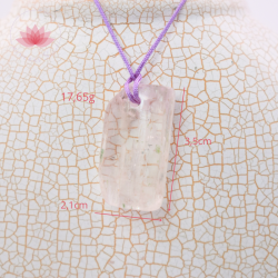 Kunzite polie pendentif 3