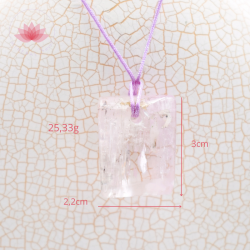 Kunzite polie pendentif 5