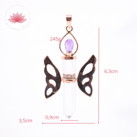 Pendentif Papillon Angélique Cuivre 1