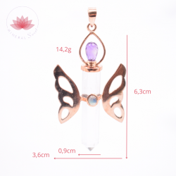 Pendentif Papillon Angélique Cuivre 2