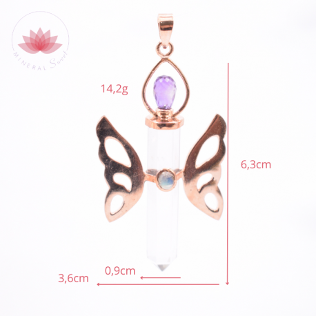 Pendentif Papillon Angélique Cuivre 2