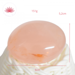 Cuarzo rosa piedra pulida 1