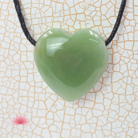 Aventurine pendentif coeur 1