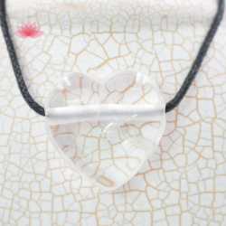 Cristal de roche pendentif coeur 2