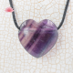Fluorite pendentif coeur 1