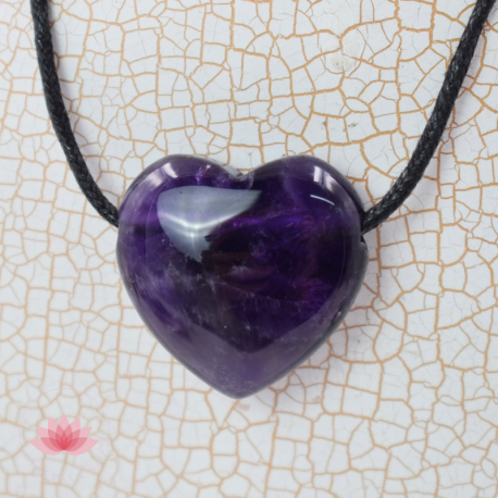 Fluorite pendentif coeur 2