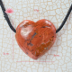Jaspe rouge pendentif coeur 1