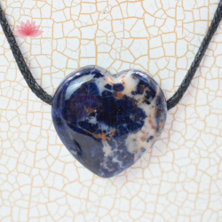 Sodalite pendentif coeur 2