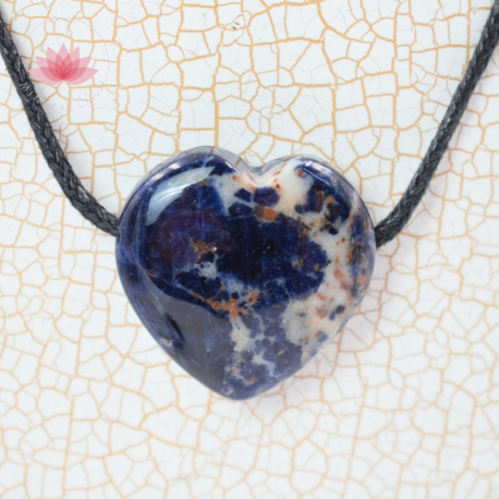 Sodalite pendentif coeur 2
