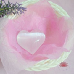 Corazón Selenita blanca modelo pequeño