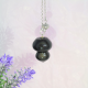 Obsidienne Oeil Céleste pendule double sphère