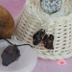 Pendientes Shungit cristal bruta 4