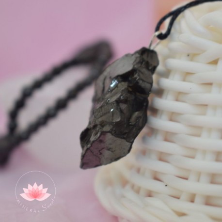 Colgante Shungit cristal silver 4