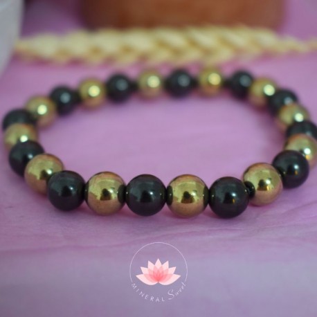 Pulsera Shungit y Calcopirita