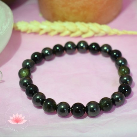 Bracelet Shungite et Obsidienne