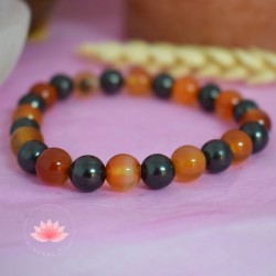Bracelet Shungite et Cornaline