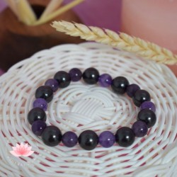Pulsera Shungit y Amatista