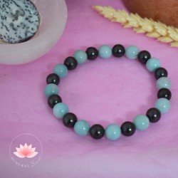 Pulsera Shungit y Amazonita