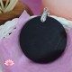 Pendentif Shungite Ying-Yang avec bélière argent