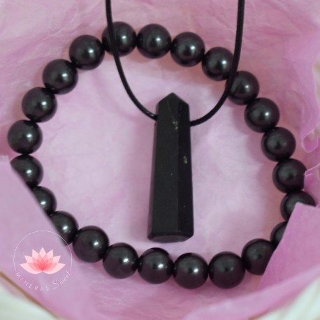 Pendentif Shungite en pointe 2