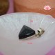 Pendentif Shungite cristal "tétraedre"