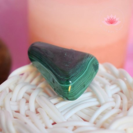 Malachite pierre roulée 2